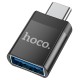 Перехідник Hoco UA17 Type-C Male to USB Female USB3.0 Чорний
