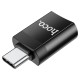 Перехідник Hoco UA17 Type-C Male to USB Female USB3.0 Чорний
