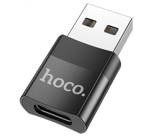 Перехідник Hoco UA17 USB Male to Type-C Female USB2.0 Чорний Перехідник Hoco UA17 USB Male to Type-C Female USB2.0 Чорний