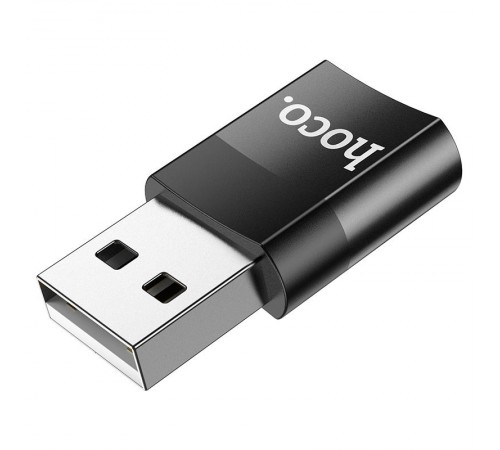 Перехідник Hoco UA17 USB Male to Type-C Female USB2.0 Чорний Перехідник Hoco UA17 USB Male to Type-C Female USB2.0 Чорний