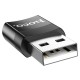 Перехідник Hoco UA17 USB Male to Type-C Female USB2.0 Чорний