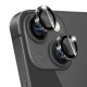 Захисне скло Metal Classic на камеру (у упак.) для Apple iPhone 14 (6.1") / 14 Plus (6.7") Чорний / Midnight