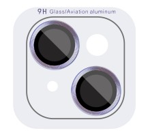 Захисне скло Metal Classic на камеру (у упак.) для Apple iPhone 14 (6.1") / 14 Plus (6.7") Блакитний / Light Blue