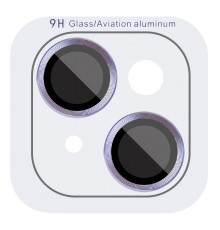 Захисне скло Metal Classic на камеру (у упак.) для Apple iPhone 14 (6.1") / 14 Plus (6.7") Блакитний / Light Blue