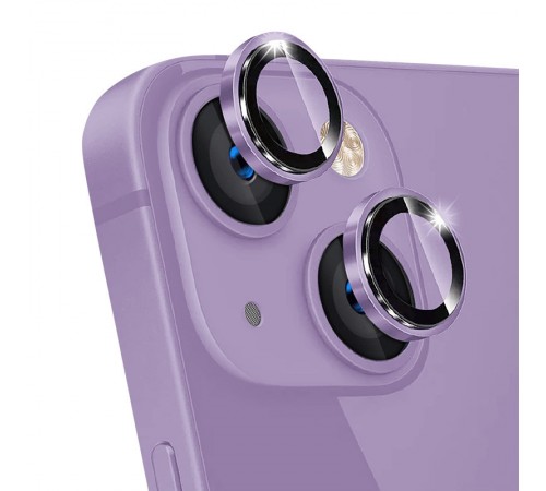 Захисне скло Metal Classic на камеру (у упак.) для Apple iPhone 14 (6.1") / 14 Plus (6.7") Фіолетовий / Purple Захисне скло Metal Classic на камеру (у упак.) для Apple iPhone 14 (6.1") / 14 Plus (6.7") Фіолетовий / Purple