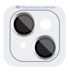Захисне скло Metal Classic на камеру (у упак.) для Apple iPhone 14 (6.1") / 14 Plus (6.7") Срібний / Silver