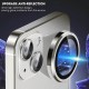 Захисне скло Metal Classic на камеру (у упак.) для Apple iPhone 14 (6.1") / 14 Plus (6.7") Срібний / Silver