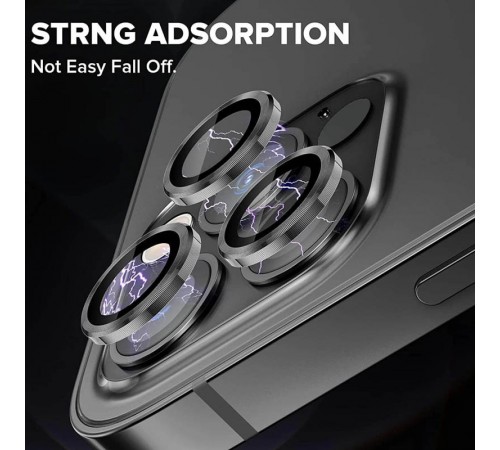 Захисне скло Metal Classic на камеру (у упак.) для Apple iPhone 14 Pro (6.1") / 14 Pro Max (6.7") Чорний / Black Захисне скло Metal Classic на камеру (у упак.) для Apple iPhone 14 Pro (6.1") / 14 Pro Max (6.7") Чорний / Black