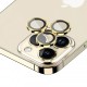 Захисне скло Metal Classic на камеру (у упак.) для Apple iPhone 14 Pro (6.1") / 14 Pro Max (6.7") Золотий / Gold