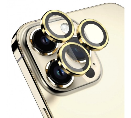 Захисне скло Metal Classic на камеру (у упак.) для Apple iPhone 14 Pro (6.1") / 14 Pro Max (6.7") Золотий / Gold Захисне скло Metal Classic на камеру (у упак.) для Apple iPhone 14 Pro (6.1") / 14 Pro Max (6.7") Золотий / Gold