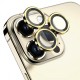 Захисне скло Metal Classic на камеру (у упак.) для Apple iPhone 14 Pro (6.1") / 14 Pro Max (6.7") Золотий / Gold