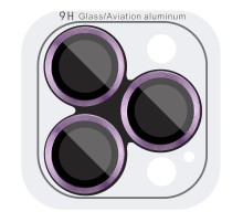 Захисне скло Metal Classic на камеру (у упак.) для Apple iPhone 14 Pro (6.1") / 14 Pro Max (6.7") Фіолетовий / Purple