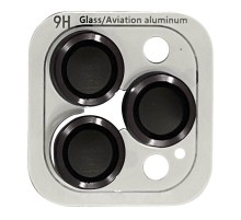 Захисне скло Metal Classic на камеру (у упак.) для Apple iPhone 14 Pro (6.1") / 14 Pro Max (6.7") Темно-Сірий / Space Black