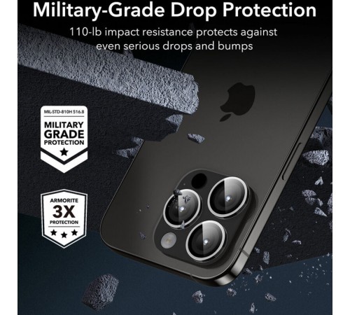 Захисне скло Metal Classic на камеру (у упак.) для Apple iPhone 14 Pro (6.1") / 14 Pro Max (6.7") Срібний / Silver Захисне скло Metal Classic на камеру (у упак.) для Apple iPhone 14 Pro (6.1") / 14 Pro Max (6.7") Срібний / Silver
