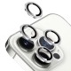 Захисне скло Metal Classic на камеру (у упак.) для Apple iPhone 14 Pro (6.1") / 14 Pro Max (6.7") Срібний / Silver