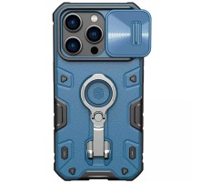 TPU+PC чохол Nillkin CamShield Armor Pro no logo (шторка на камеру) для Apple iPhone 14 Pro (6.1") Синій