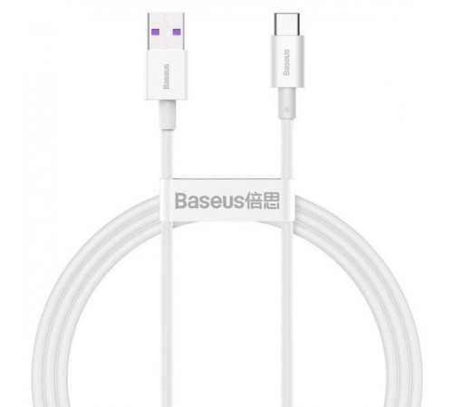 Дата кабель Baseus Superior Series Fast Charging USB to Type-C PD 66W (1m) (CATYS) Білий Дата кабель Baseus Superior Series Fast Charging USB to Type-C PD 66W (1m) (CATYS) Білий