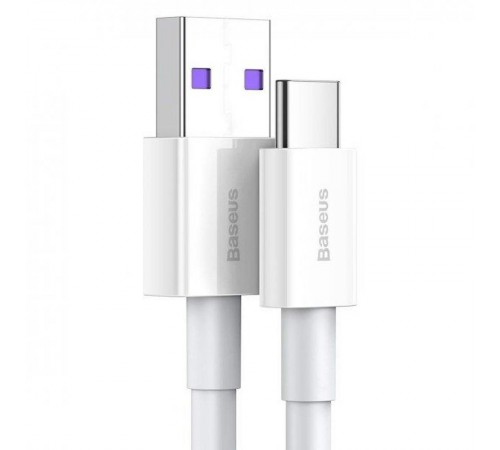 Дата кабель Baseus Superior Series Fast Charging USB to Type-C PD 66W (1m) (CATYS) Білий Дата кабель Baseus Superior Series Fast Charging USB to Type-C PD 66W (1m) (CATYS) Білий