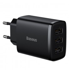 МЗП Baseus Compact 17W (3USB-A) (CCXJ02) Чорний