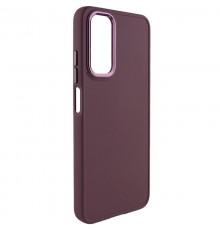 TPU чохол Bonbon Metal Style для Xiaomi Redmi Note 11 Pro 4G/5G / 12 Pro 4G Бордовий / Plum