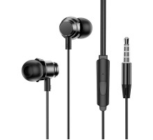 Навушники Borofone BM62 Prosperity universal (3.5mm/1.2m) Obsidian Black