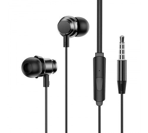 Навушники Borofone BM62 Prosperity universal (3.5mm/1.2m) Obsidian Black Навушники Borofone BM62 Prosperity universal (3.5mm/1.2m) Obsidian Black