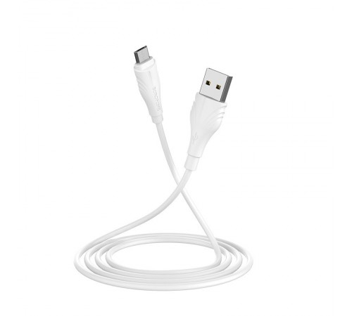 Дата кабель Borofone BX18 Optimal USB to MicroUSB (2m) Білий Дата кабель Borofone BX18 Optimal USB to MicroUSB (2m) Білий