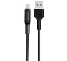 Дата кабель Borofone BX1 EzSync USB to MicroUSB (1m) Чорний