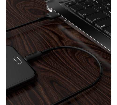 Дата кабель Borofone BX1 EzSync USB to MicroUSB (1m) Чорний Дата кабель Borofone BX1 EzSync USB to MicroUSB (1m) Чорний