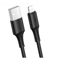 Дата кабель Borofone BX47 Coolway USB to Lightning (1m) Чорний