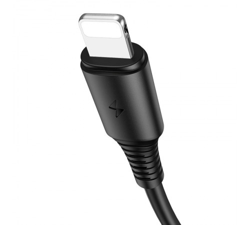 Дата кабель Borofone BX47 Coolway USB to Lightning (1m) Чорний Дата кабель Borofone BX47 Coolway USB to Lightning (1m) Чорний
