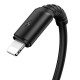 Дата кабель Borofone BX47 Coolway USB to Lightning (1m) Чорний