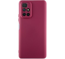 Чохол Silicone Cover Lakshmi Full Camera (A) для Xiaomi Redmi 10 Бордовий / Marsala