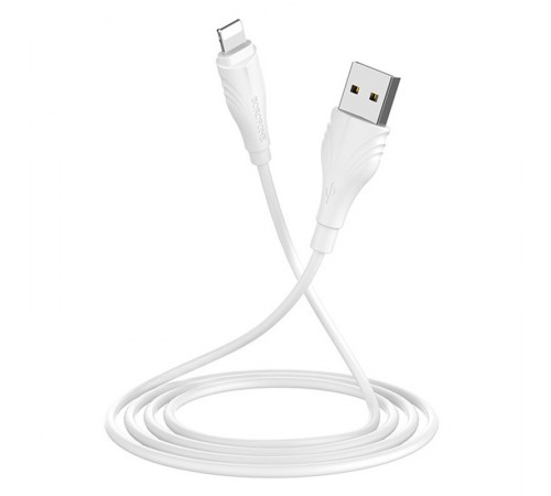 Дата кабель Borofone BX18 Optimal USB to Lightning (2m) Білий Дата кабель Borofone BX18 Optimal USB to Lightning (2m) Білий
