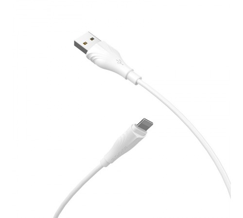 Дата кабель Borofone BX18 Optimal USB to Lightning (2m) Білий Дата кабель Borofone BX18 Optimal USB to Lightning (2m) Білий