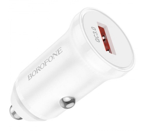 АЗП Borofone BZ18 QC3.0 (1USB-A) Білий АЗП Borofone BZ18 QC3.0 (1USB-A) Білий