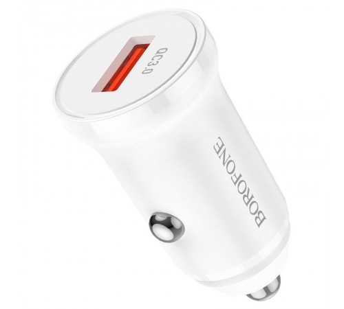 АЗП Borofone BZ18 QC3.0 (1USB-A) Білий АЗП Borofone BZ18 QC3.0 (1USB-A) Білий
