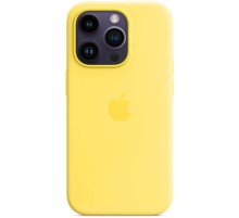 Чохол Silicone case (AAA) full with Magsafe для Apple iPhone 14 Pro (6.1") Жовтий / Canary Yellow
