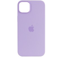 Чохол Silicone case (AAA) full with Magsafe для Apple iPhone 14 Pro Max (6.7") Бузковий / Lilac