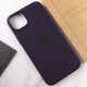 Чохол Silicone case (AAA) with Magsafe для Apple iPhone 14 Pro Max (6.7") Фіолетовий / Elderberry