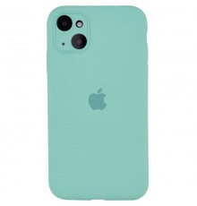 Чохол Silicone Case Full Camera Protective (AA) для Apple iPhone 14 (6.1") Бірюзовий / Ice Blue