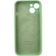 Чохол Silicone Case Full Camera Protective (AA) для Apple iPhone 14 (6.1") Зелений / Spearmint
