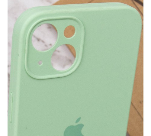 Чохол Silicone Case Full Camera Protective (AA) для Apple iPhone 14 (6.1") Зелений / Spearmint Чохол Silicone Case Full Camera Protective (AA) для Apple iPhone 14 (6.1") Зелений / Spearmint