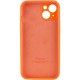 Чохол Silicone Case Full Camera Protective (AA) для Apple iPhone 14 (6.1") Помаранчевий / Kumquat