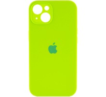 Чохол Silicone Case Full Camera Protective (AA) для Apple iPhone 14 (6.1") Салатовий / Neon green