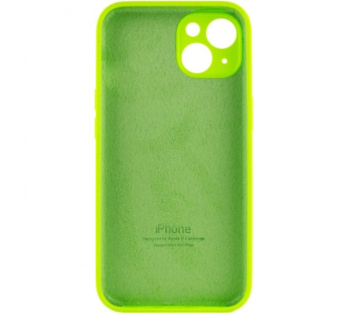Чохол Silicone Case Full Camera Protective (AA) для Apple iPhone 14 (6.1") Салатовий / Neon green Чохол Silicone Case Full Camera Protective (AA) для Apple iPhone 14 (6.1") Салатовий / Neon green