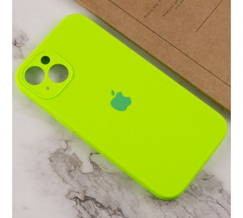 Чохол Silicone Case Full Camera Protective (AA) для Apple iPhone 14 (6.1") Салатовий / Neon green Чохол Silicone Case Full Camera Protective (AA) для Apple iPhone 14 (6.1") Салатовий / Neon green