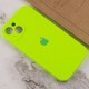 Чохол Silicone Case Full Camera Protective (AA) для Apple iPhone 14 (6.1") Салатовий / Neon green