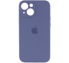 Чохол Silicone Case Full Camera Protective (AA) для Apple iPhone 14 (6.1") Сірий / Lavender Gray