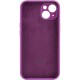 Чохол Silicone Case Full Camera Protective (AA) для Apple iPhone 14 (6.1") Фіолетовий / Grape